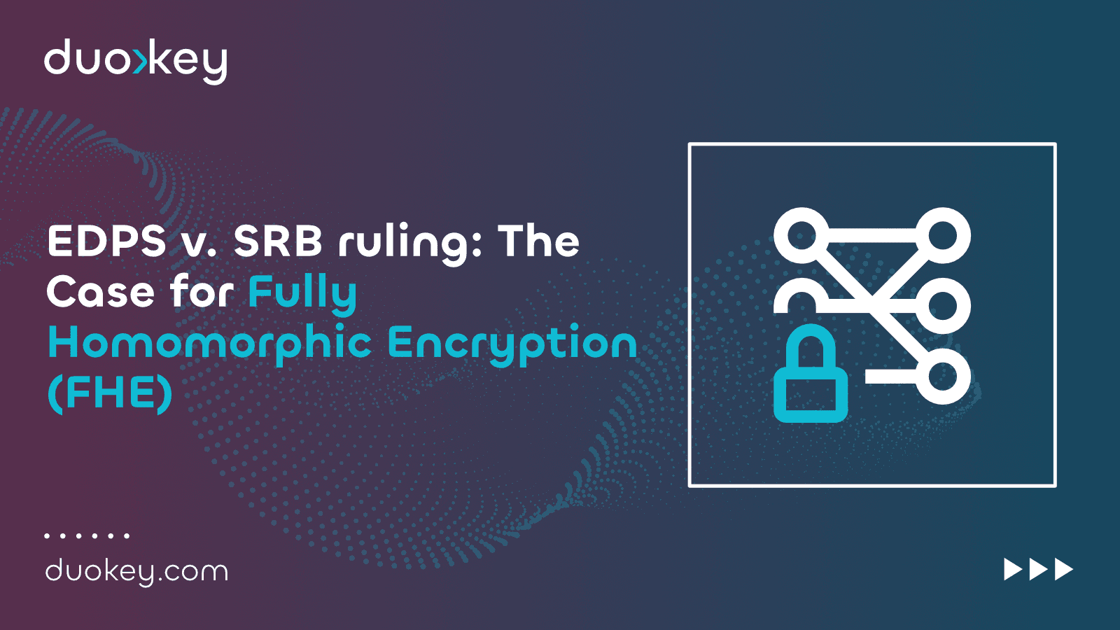 DuoKey - article about EDPS v. SRB ruling and FHE